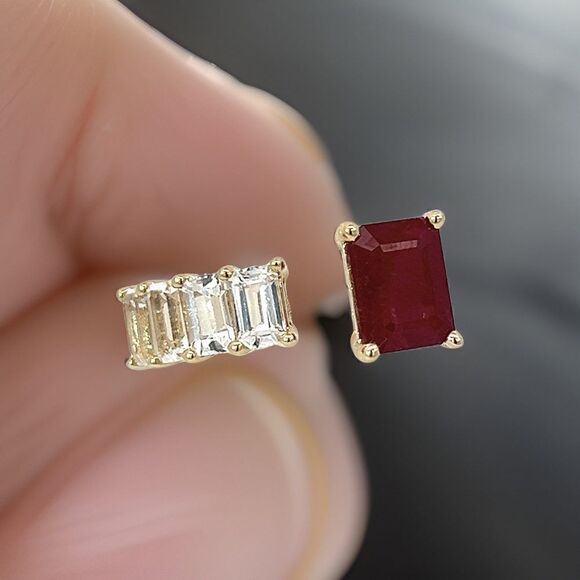 Natural Ruby Sapphire Ring 6.5 14k W Gold 3.64 TCW Certified $4,950 310635 - Picture 13 of 16